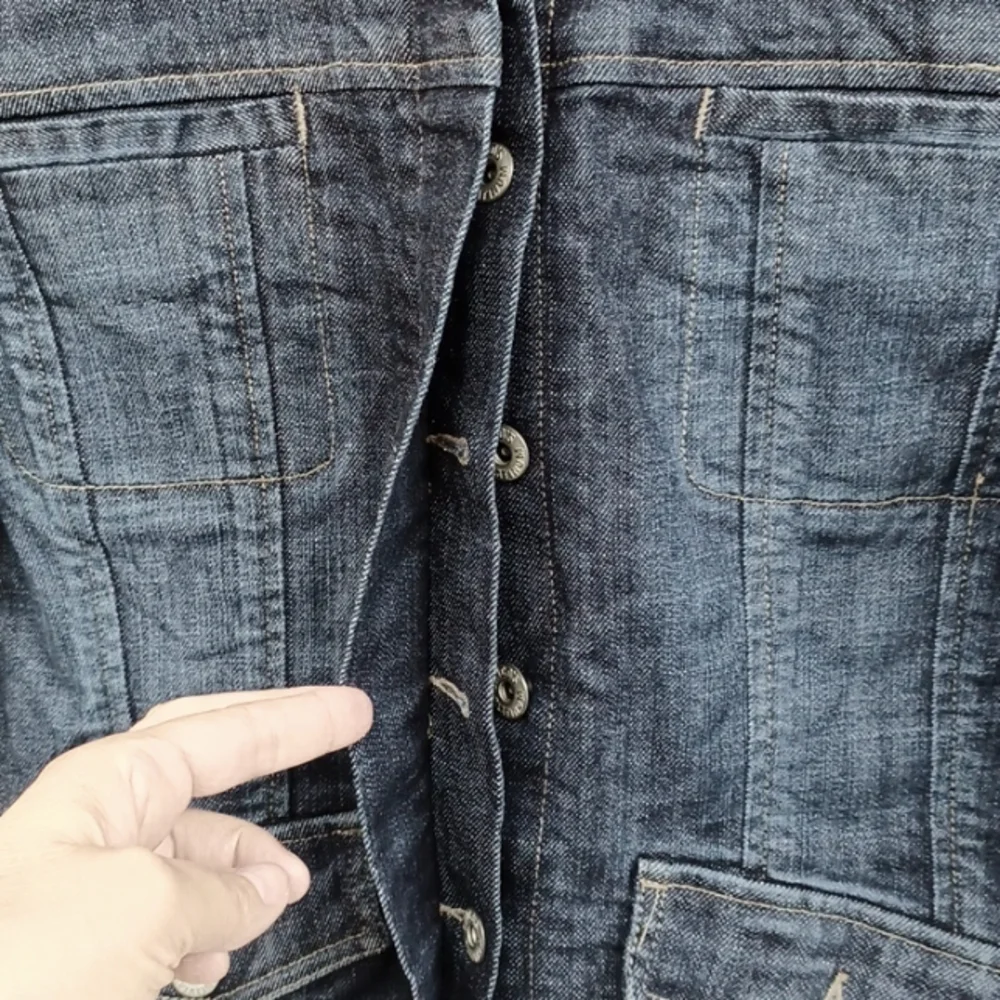 CHICO'S Denim Blue Women's Jacket SZ 0 - Picture 3 of 6